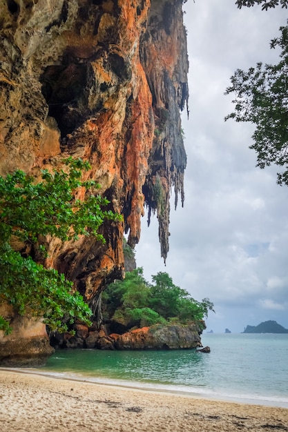 Photo phra nang beach à krabi, thaïlande