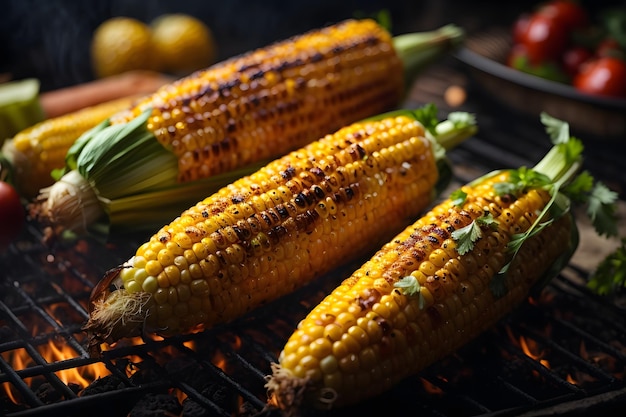 Épi de maïs grillé au barbecue