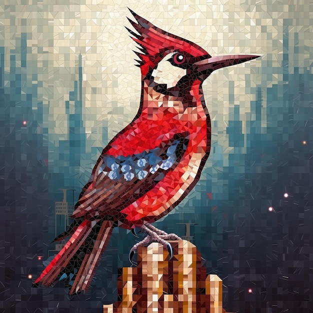 Un pic pixel mosaïque