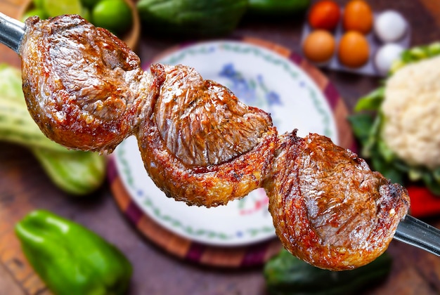 Picanha, barbecue traditionnel brésilien.