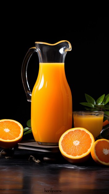 Un pichet de jus de fruit