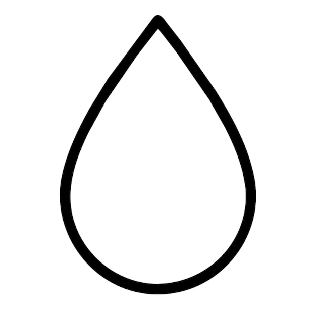 Photo pictogramme de goutte d'eau