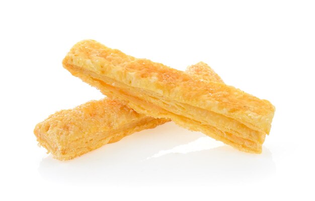 Pie ou pain Sticks sur fond blanc