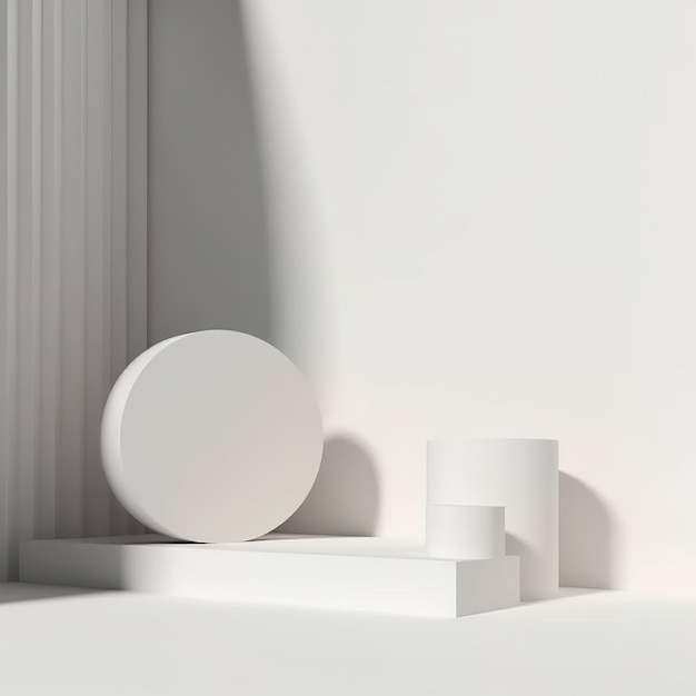 Une pièce blanche avec un mur blanc et un objet blanc qui dit « a ».