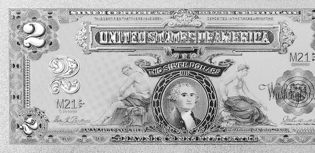 Photo une pièce d'un dollar en argent avec les mots états-unis d'amérique dessus.