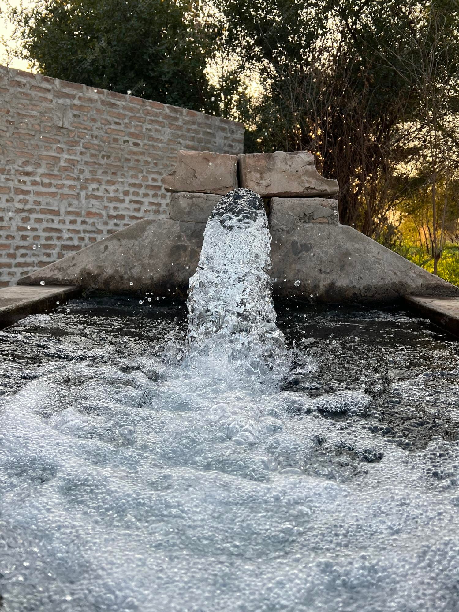 cascade, fontaine, plan d'eau