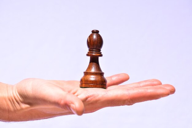Pièce d'échecs en bois