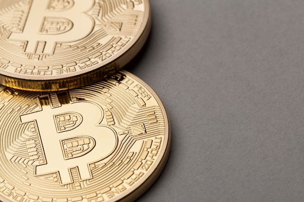 Pièce de monnaie virtuelle Golden Bitcoin