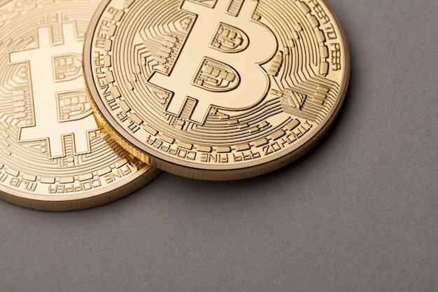 Pièce de monnaie virtuelle Golden Bitcoin