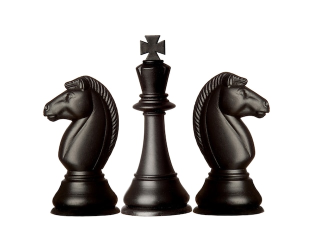 Pièces d&#39;échecs noires