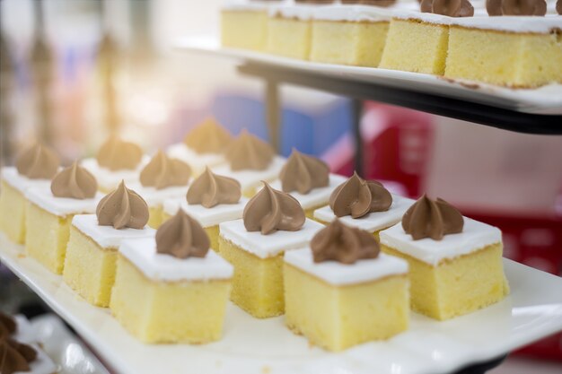 Pièces de gâteau dans une fête