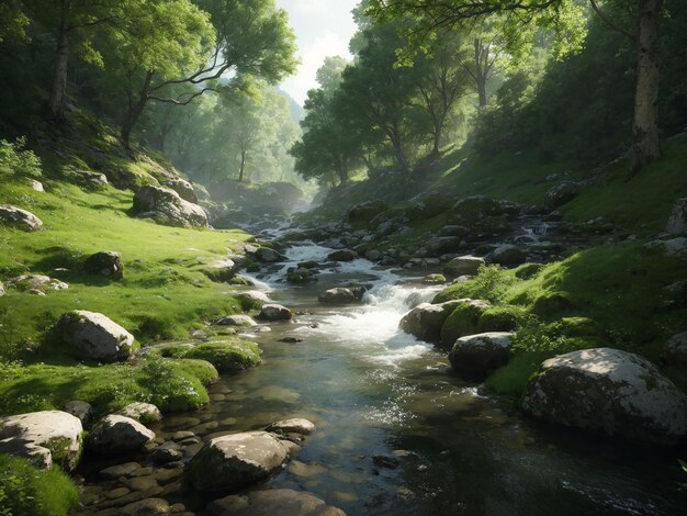 La pierre d'eau hd et la vue naturelle