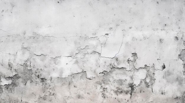 Pierre grise ou béton ou surface d'un ancien mur poussiéreux blanc et gris vintage sans couture vieux sol en béton fond grunge IA générative