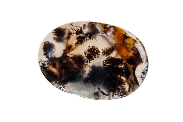 Pierre minérale macro Moss Agate Agata muschiataan