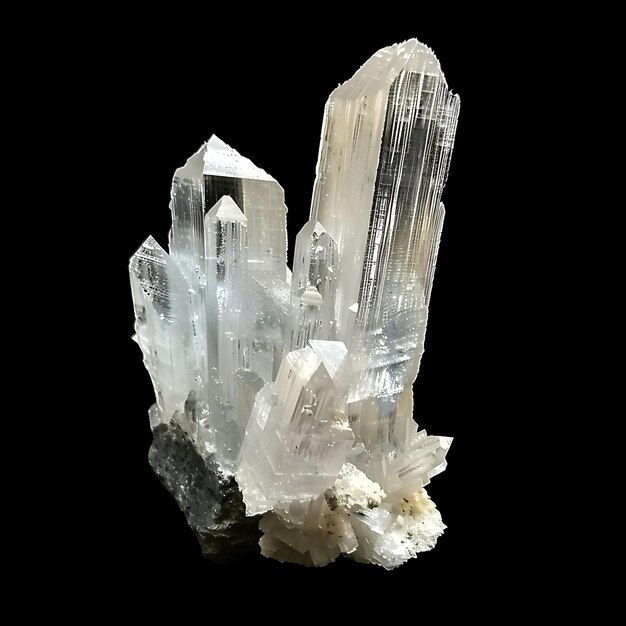 une pierre de quartz blanc avec le mot quartz dessus