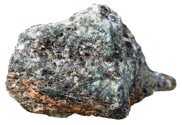 Pierre de roche naturelle grise de gneiss migmatique