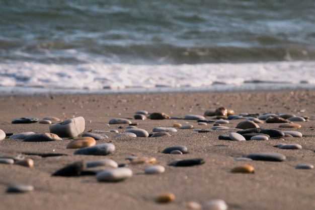 Pierres au bord de la plage