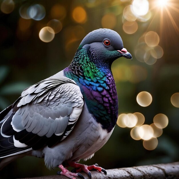 Le pigeon est un animal sauvage vivant dans la nature et faisant partie de l'écosystème.