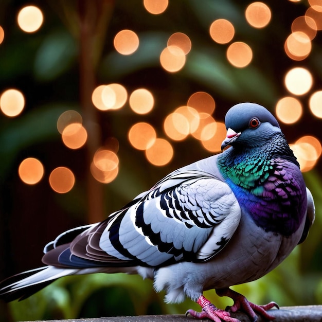 Le pigeon est un animal sauvage vivant dans la nature et faisant partie de l'écosystème.