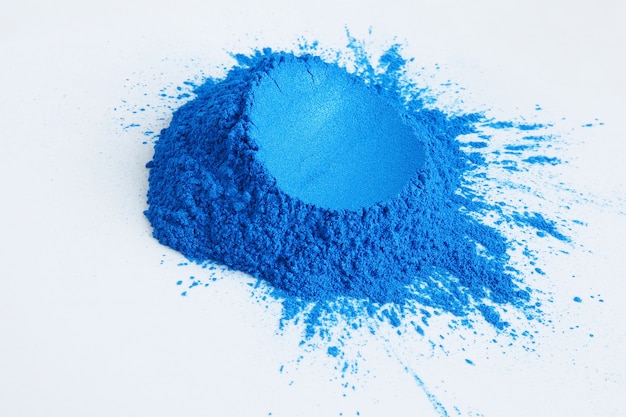 Pigment de mica bleu, poudre cosmétique