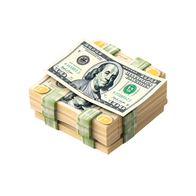 une pile d'argent avec le mot billet sur le dessus