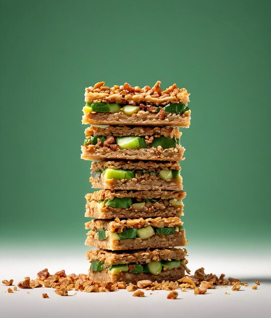 Photo une pile de biscuits avec le mot beurre d'arachide dessus