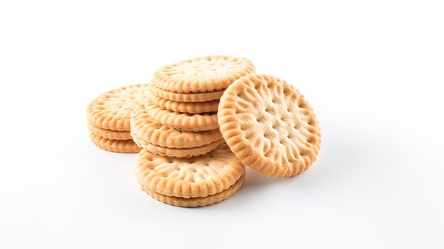 Photo une pile de biscuits qui sont empilés l'un sur l'autre