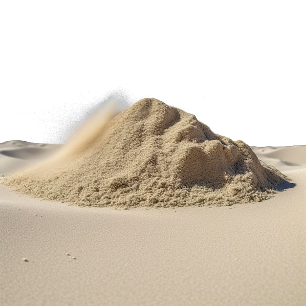Photo pile desert sand explosion generate ai