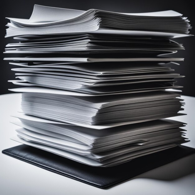 une pile de documents de bureau