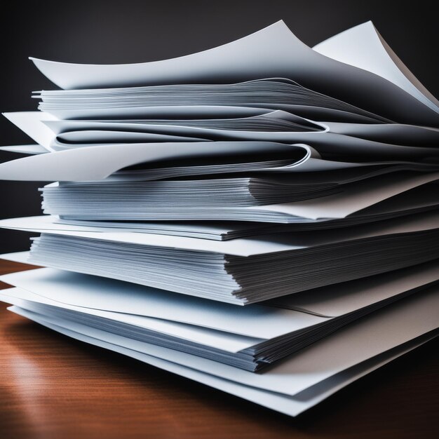 pile de documents papier documents papiers pile de documents papiers documents papiers