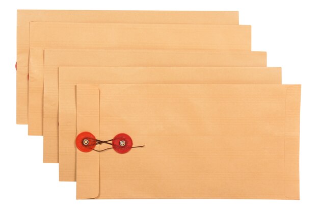 Pile d&#39;enveloppes brunes