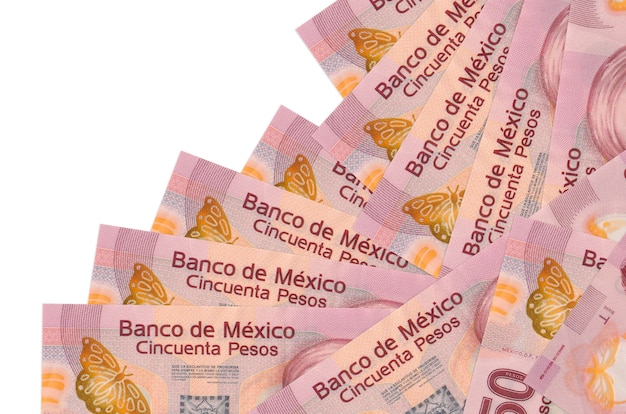 Pile de factures de pesos mexicains