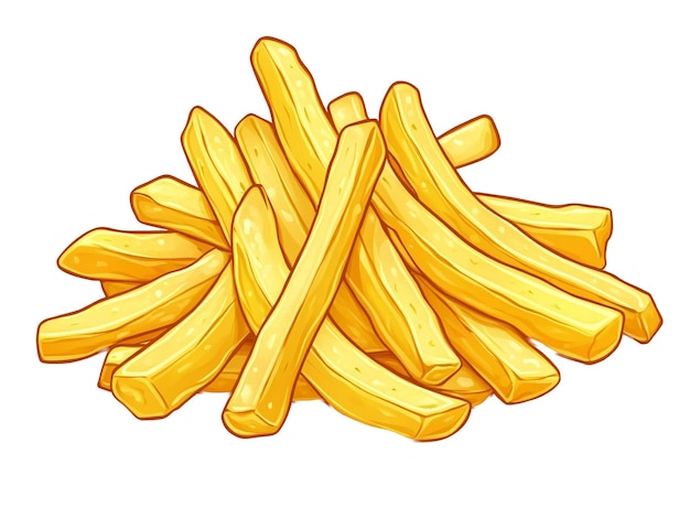 une pile de frites