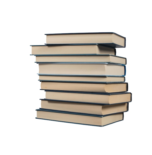 Pile de livres empilés concept de culture et de connaissances rendu 3d