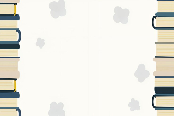 Photo une pile de livres avec un fond blanc et des nuages