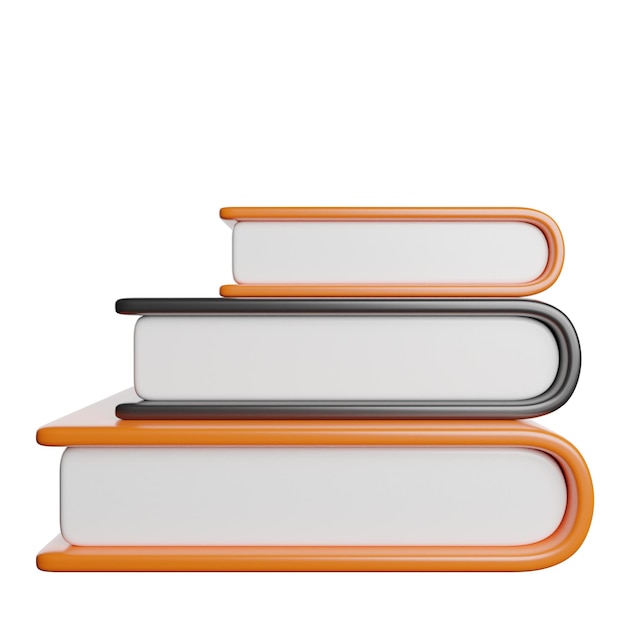 une pile de livres avec le mot " celui du haut "