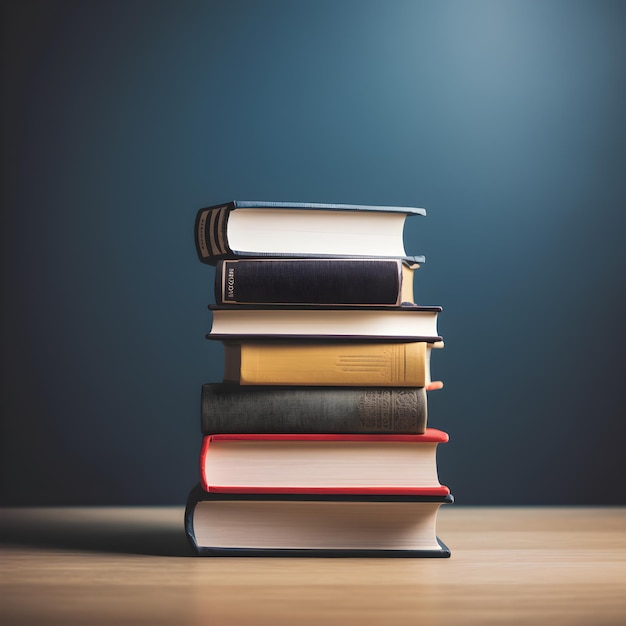 Photo une pile de livres avec un motif floral sur la couverture.