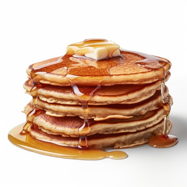 Pile de pancakes au miel