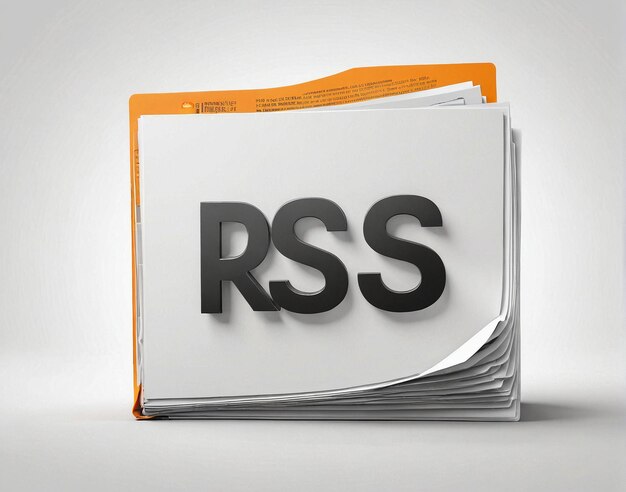 une pile de papier rss