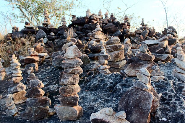 pile de pierre en Thaïlande