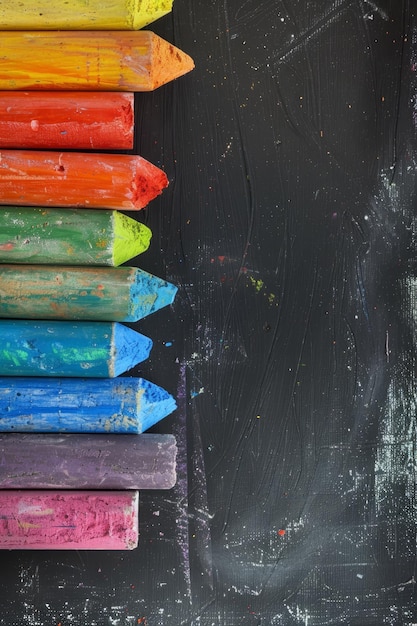 Photo une pile de tableaux de couleur avec différentes couleurs