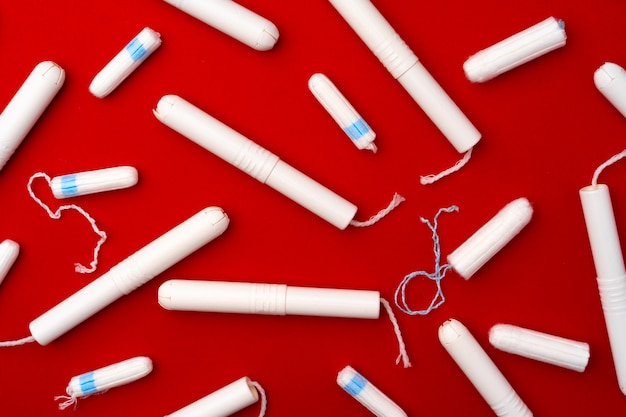 Pile de tampons féminins