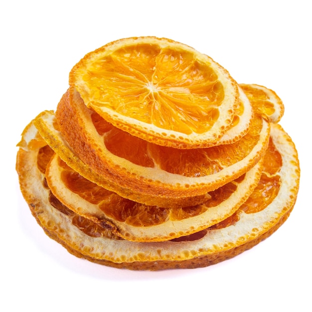 Photo une pile de tranches d'orange avec une coupée et une coupée.