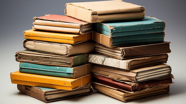 pile de vieux livres vintage