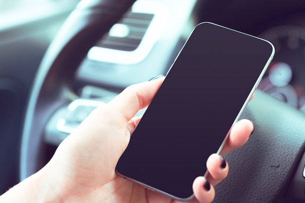 Pilote avec un téléphone portable