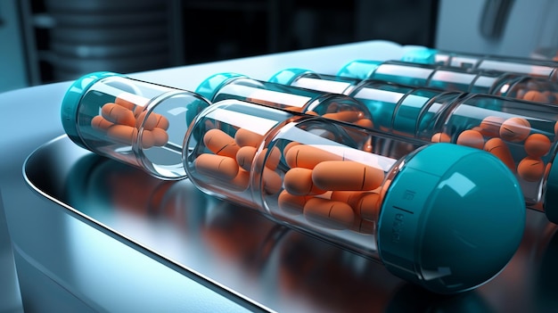 Pilules et développement de la science médicale pour les futurs médicaments et innovation pharmaceutique