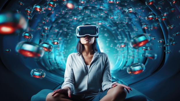 Pilules numériques et traitement de réalité virtuelle AI générative