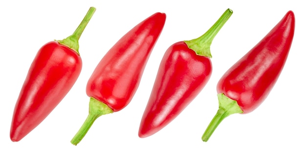 Piment mexicain chaud isolé