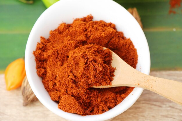 Piment paprika piment rouge et piment