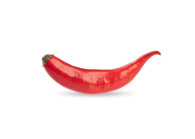 Piment rouge isolé.